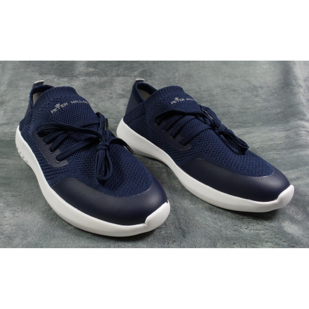 Peter Millar Shoes Womens Size 8 Blue Hyperlight Glide Sneakers Knit Lightweight